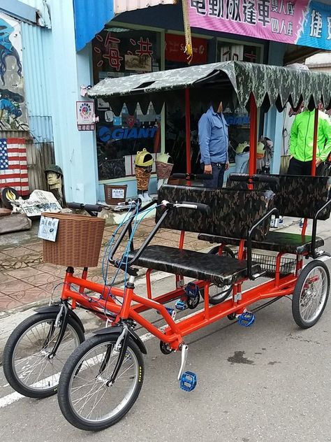 Rv Diy, Bike Cart, Cj Jeep, Tricycle Bike, Bus House, Tandem Bike, Diy Rv, Car Jack, Cargo Bike