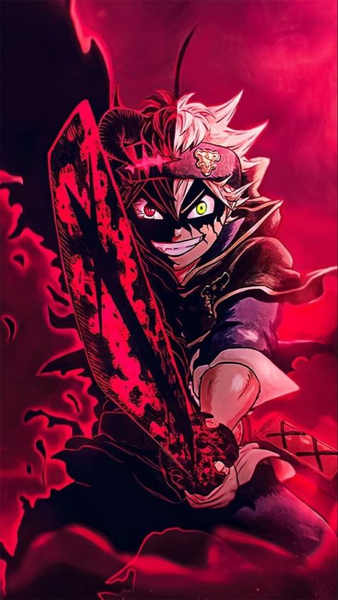 Asta Demon, Image Joker, Demon Form, Anime Canvas Painting, Best Wallpaper Hd, Black Clover Manga, 1080p Anime Wallpaper, Recent Anime, Cool Anime Backgrounds