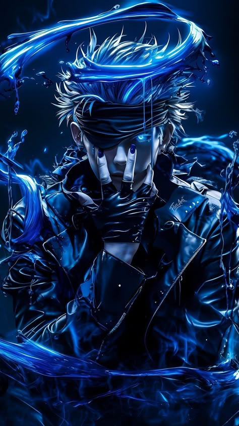 Gojo Wallpaper 4k, Gojo Wallpaper, Freefire Background For Editing, Anime Photo Profile, Samurai Wallpaper, Profile Dark, Blue Aesthetic Dark, Anime Picture Hd, Anime Photo Profile Dark