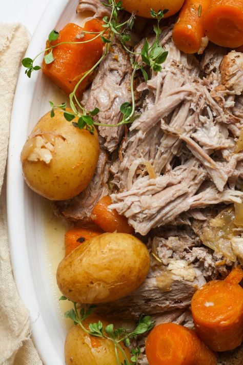 Instant Pot Pork Roast Pressure Cooker Recipes Pork, Instant Pot Pork Roast Recipe, Pressure Cooker Pork Roast, Pressure Cooker Roast, Healthy Pork, Pork Roast Recipes, Holiday Hosting, Instant Pot Pork, Healthy Slow Cooker