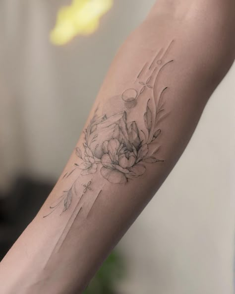 Alena 🤍 Tattoo artist in Prague (@tattoovaa) Flower Reference, Peony Tattoo, Hand And Finger Tattoos, Forarm Tattoos, Peonies Tattoo, Finger Tattoo, Wrist Tattoo, September 22, Piercing Tattoo