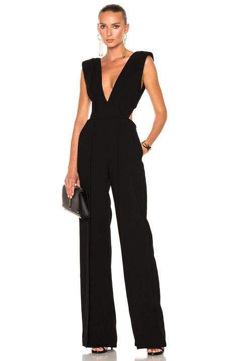 Splurge: Tamar Braxton’s Instagram Brandon Maxwell Deep V Cut Out Back Detail Sleeveless Jumpsuit Jumpsuit Palazzo, Black Jumpsuit Outfit, Tamar Braxton, Silk Jumpsuit, Formal Wear Dresses, Brandon Maxwell, Jumpsuit Outfit, Going Out Outfits, Sleeveless Jumpsuits