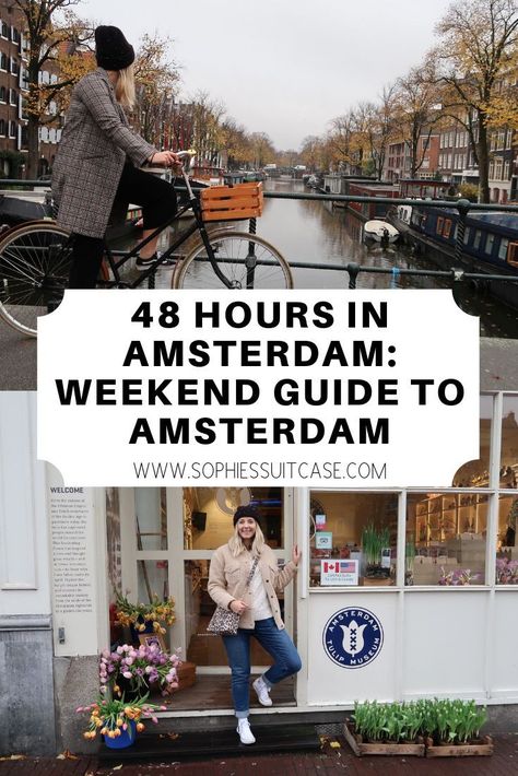 I have just returned from a weekend in Amsterdam and I was in awe of this magnificent city. Over the last few years I have visited Amsterdam four times, and it's quickly become my favourite city in Europe. Here is my guide to spending 48 hours in Amsterdam #amsterdam #holland #visitholland #iamsterdam Amsterdam Weekend, Amsterdam Winter, Amsterdam Outfit, City In Europe, Autumn Ootd, Amsterdam Red Light District, Winter Fashion Trends, Amsterdam Fashion, Amsterdam Holland