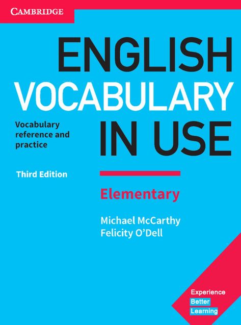 Elementary Books, English Learning Books, Vocabulary Book, Cambridge English, Vocabulary Practice, Cambridge University Press, English Vocabulary Words Learning, Up Book, English Book