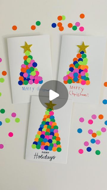 13K likes, 128 comments - twotolove_bairantwins on December 14, 2022: "🎄Homemade Christmas Card 💌 Here’s a simple Christmas card idea your little ones can make for their teachers, friends, grandparents or other special people in their life. All you need is some cardstock, circle craft punch (got ours from @michaelsstores), pencil, glue, and marker. The twins loved using the craft punch and made lots of circles.😆❤️ 📮Do you love crafting homemade cards? #christmascraftsforkids #christmas School Christmas Cards, Christmas Tiles, Christmas Cards Handmade Kids, A Simple Christmas, Diy Holiday Cards, Circle Crafts, Christmas Cards Kids, Simple Christmas Cards, Homemade Art