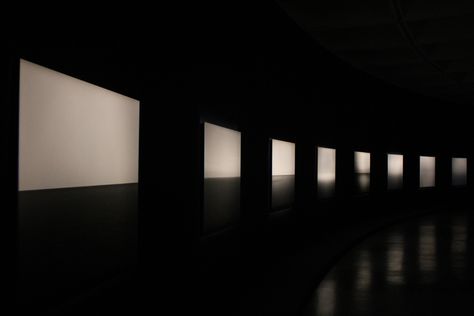 Night Architecture, Hiroshi Sugimoto, Hirshhorn Museum, Exhibition Room, Dark Panels, Film Pictures, Minimalist Office, Film Design, Sculpture Garden