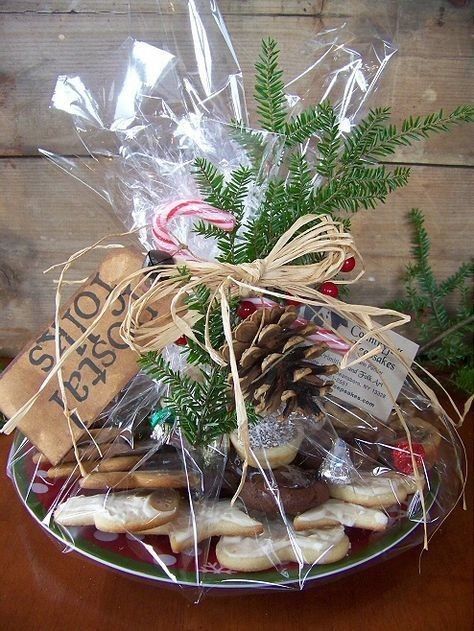 Cookies And Candy, Christmas Cookies Packaging, Săpunuri Handmade, Christmas Cookies Gift, Christmas Gift Packaging, Christmas Food Gifts, Christmas Gift For Mom, Cookie Packaging, Gift Basket Ideas