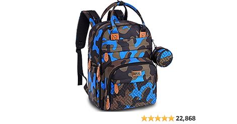 Amazon.com: BabbleRoo Diaper Bag Backpack - Baby Essentials Travel Bag - Multi function Waterproof Diaper Bag, Travel Essentials Baby Bag with Changing Pad, Stroller Straps & Pacifier Case – Unisex, Blue Camo : Baby Travel Bag Essentials, Waterproof Travel Bag, Stroller Straps, Backpack Travel Bag, Changing Bag, Baby Diaper Bags, Baby Diaper, Diaper Bag Backpack, Blue Camo