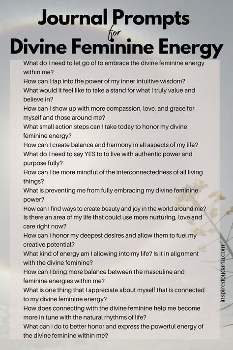 journal prompts for divine feminine energy How To Find Your Divine Feminine, How To Tap Into Spirituality, Feminine Energy Shadow Work Prompts, Journal Feminine Energy, Change Journal Prompts, Journal Prompts For Dark Feminine, Affirmations For Dark Feminine Energy, How To Tap Into Your Dark Feminine Energy, Feminine Energy Journaling