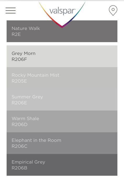 Valspar grays Best Valspar Gray Paint Colors, Lowes Gray Paint Colors, Valspar Paint Cabinets, Soulful Grey Valspar, Valspar Dark Gray Paint Colors, Valspar Grey Paint Colors, Valspar Greige Paint Colors, Valspar Farmhouse Colors, Valspar Gray Paint