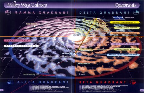 Map of the Star Trek galaxy Galaxy Map, Star Trek Wallpaper, United Federation Of Planets, Org Chart, Starship Enterprise, Star Chart, Star Trek Voyager, Star Trek Universe, Star Trek Ships