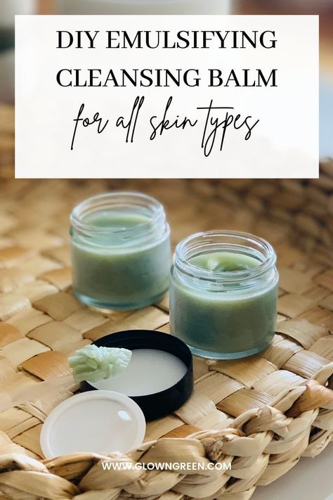 Diy Face Care Recipes, Diy Skincare Products To Sell, Homemade Natural Skincare Products, Diy Face Balm, Face Cleansing Balm Recipe, Diy Cleansing Balm Recipe, Diy Makeup Remover Balm, Makeup Removing Balm, Homemade Cleansing Balm