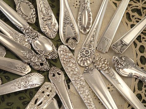 Payton Core, Mismatched Table Setting, Vintage Silverware Patterns, Mismatched Flatware, Antique Flatware, Cutlery Drawer, Flatware Patterns, Table Place Settings, Silverplate Flatware