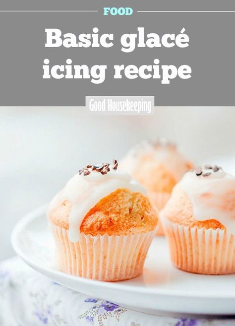 Glace Icing Recipe, Glaze For Cupcakes Icing Recipe, Cupcake Glaze Icing, Simple Glaze Icing, Cake Glaze Icing, Glaze That Hardens Icing Recipe, Cupcake Icing Recipe, Glazed Icing Recipe, Glace Icing