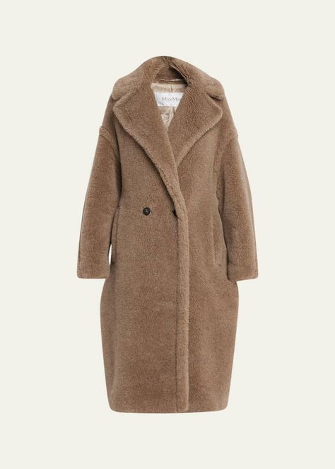 B8LSP Max Mara Nuevo Cashmere Top Coat Ladies Coat Design, Bear Coat, Cozy Coats, Coat Design, Bergdorf Goodman, Max Mara, Top Coat, Top Designers, Alpaca