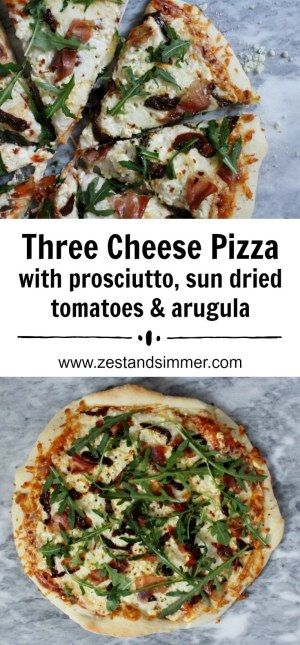 Pizza With Prosciutto, Three Cheese Pizza, Oven Dried Tomatoes, Sundried Tomato Chicken, Artichoke Pizza, Pizza Oven Recipes, Arugula Pizza, Tomato Pizza, Prosciutto Pizza