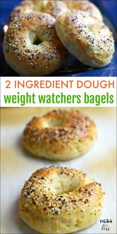 Weight Watchers Bagels, 2 Ingredient Dough, 2 Ingredient, Bagels, Weight Watchers, Dough