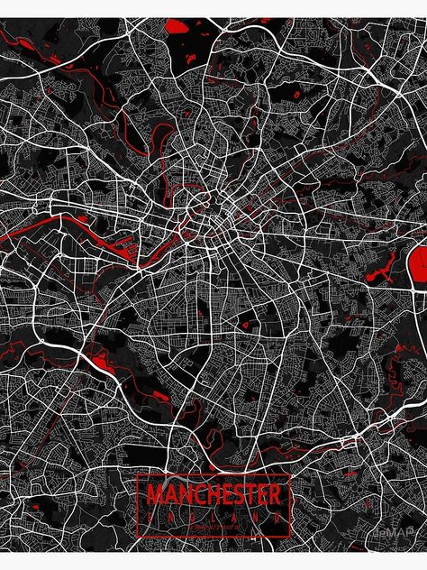 "Manchester City Map of England - Oriental" Poster by deMAP | Redbubble Manchester Map, Map Of England, City Map Poster, City Maps, Map Poster, City Map, Map Art, Manchester City, Map Print