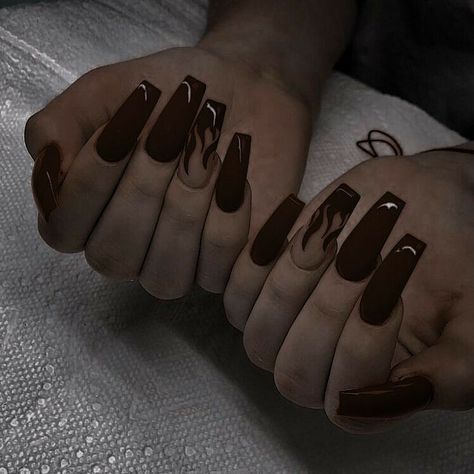 Brown Nails Gel, Earth Nails, Alex Martin, Nails Brown, Small Nails, Nails Gel Nails, Spring Acrylic Nails, Vintage Nails, Happy Nails