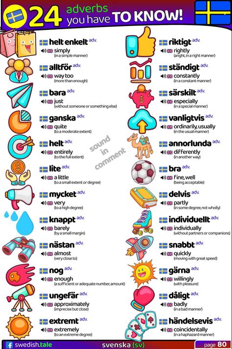 Swedish Vocabulary, Learning Swedish, Learn Swedish, Swedish Language, Language Learners, Children's Literature, Scandinavia, Vocabulary, Sweden