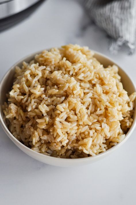 Fluffy Brown Rice, Instant Pot Brown Rice, Rice In The Instant Pot, Cook Brown Rice, No Sodium Foods, Best Gluten Free Recipes, How To Make Brown, Fool Proof, Pressure Cooking