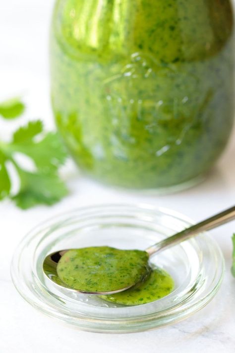 Fresh and vibrant this Lemongrass Cilantro Salad Dressing is delicious on salads, grilled chicken, shrimp, salmon, pork and so much else! #saladdressing, #cilantrodressing, #cilantrosauce, #saladlove, #freshanddelicious, #easysaladdressing, Lemongrass Vinaigrette, Lemongrass Sauce Recipe, Raw Dressing, Cilantro Salad Dressing, Lemongrass Sauce, Lemongrass Recipes, Grow Lemongrass, Olive Garden Salad Dressing, Cilantro Salad