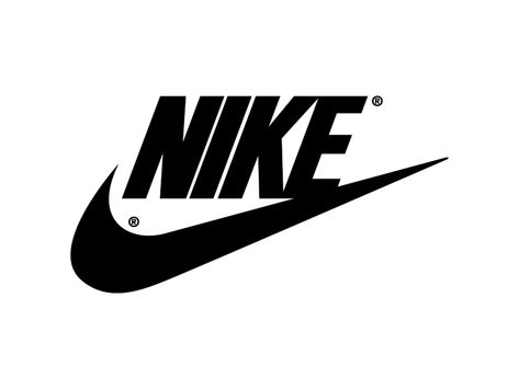 Nike Logo, Nike, White, Black