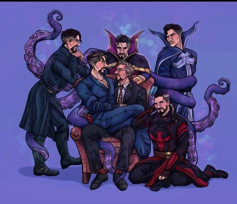 Tony Strange, Doctor Strange X Tony Stark Fanart, Iron Strange, Tony Stark Fanart, Xman Marvel, Supernatural Comic, Avengers Cartoon, Marvel Couples, Stephen Strange