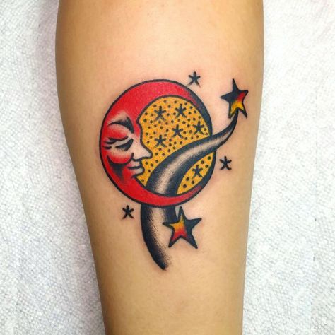 Lamp Tattoo, Tattoo Catalog, Traditional Tattoo Inspiration, Rock Tattoo, Sailor Jerry Tattoos, Star Tattoo Designs, Old School Tattoo Designs, Full Body Tattoo, American Tattoos