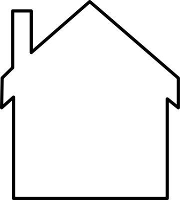 Building Coloring Pages and Sheets for Kids and Adults. | HubPages House Outline, House Silhouette, House Colouring Pages, House Clipart, House Template, Cartoon House, Silhouette Clip Art, House Drawing, Free Clipart