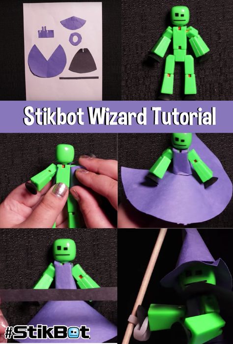 Make your own magical Stikbot wizard using this craft tutorial. Perfect Halloween craft for a Stikbot fan. Halloween Craft, Craft Tutorial, Kid Crafts, Stop Motion, Halloween Crafts, Wizard, Animated Gif, Make Your Own, Crafts For Kids