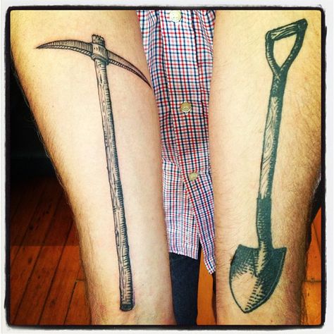 Brucius Tattooist  #shovel and #hoe  #organic #penandink  #Brucius #tattoo  #BlackandBluetattoo Shovel Tattoo, Bread Tattoo, Black And Grey Tattoo Ideas, Chop Wood Carry Water, Ryan Tattoo, Black And Blue Tattoo, Album Art Cover, Pinterest Kitchen, Tools Tattoo