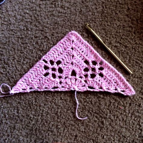 Crochet Half Square, Victorian Lattice Square, Scrappy Blanket, I Have Changed, Granny Square Projects, Soft Things, Crochet Blanket Designs, Crochet Lace Pattern, Crochet Square Patterns