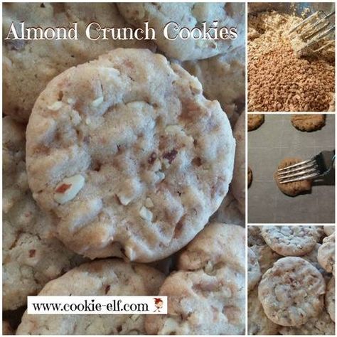 Almond Crunch Cookies, Almond Pound Cake, Chocolate Buttercream Recipe, Crunch Cookies, Easy Cookie Recipe, Xmas Baking, Almond Pound Cakes, Almond Crunch, Pillsbury Recipes