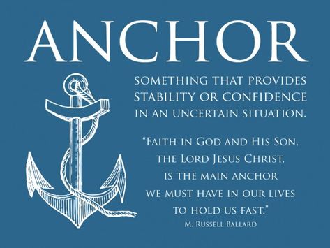 LDS Quote by M. Russell Ballard    Find more LDS inspiration at: www.MormonLink.com Anchor Quotes, Anchor Pictures, Lds Quote, Church Quotes, Navy Mom, Quotes By Authors, Lds Quotes, Religious Quotes, Uplifting Quotes