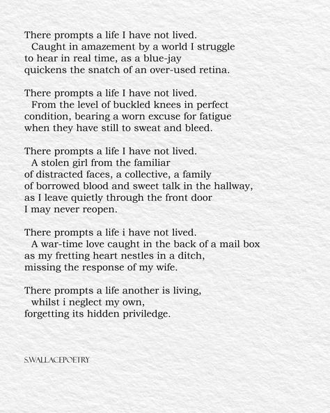 There prompts a thousand lives we struggle to live. You never truly know the extent of pain a person is handling on the other side of misunderstanding. Always carry understanding in your heart and gratitude in your back pocket in ever moment for time is but an ever-weaking rope. And all that holds us to the earth are the lives we create together. #poetry #love #poetsofig #writerscommunity #poetryisnotdead #debutauthor #poemsandprose #aussiepoet #artinallforms My Struggle, Blue Jay, Your Back, The Other Side, Real Time, The Earth, Gratitude, You Never, Poetry