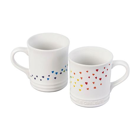 L'OVEn Collection Mugs, Set of 2 | Le Creuset® Official Site Le Creuset Mugs, Enameled Cast Iron Cookware, Mini Muffin Pan, Keep Food Warm, Enameled Cast Iron, Fine Craft, Cast Iron Cookware, Quick Cleaning, Single Serve