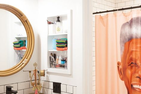 Shower Curtains Vs. Shower Doors: Which Is Better? | Apartment Therapy 1950s Bathroom Remodel, Large Bathroom Remodel, Inexpensive Bathroom Remodel, Affordable Bathroom Remodel, Rustic Bathroom Remodel, Half Bathroom Remodel, Basement Bathroom Remodeling, Small Shower Remodel, Simple Bathroom Remodel