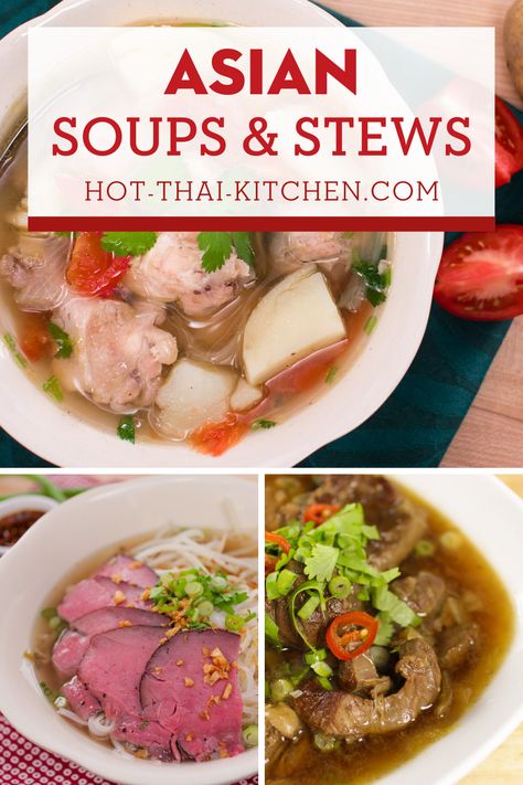 Asian Winter Recipes, Asian Soups And Stews, Asian Stew Recipes, Traditional Asian Recipes, Asian Soups, Asian Recipes Authentic, Asian Soup Recipes, Authentic Asian Recipes, Asian Noodle Recipes