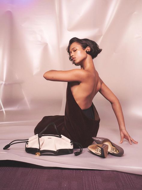 LOEWE Women's Fall-Winter 2023 Campaign · LOEWE Tay Russell, Dollar Signs, Taylor R, Angel Princess, Taylor Russell, David Sims, Global Brands, Brand Ambassador, Ad Campaign