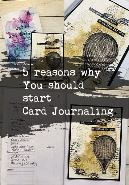 5 reasons why you should start Card Journaling. In this blog post I tell you about the benefits of card journaling and how it can work for you. If you love card making, art journaling, mixed media journaling this is for you. Card Journaling Ideas, Mixed Media Greeting Cards, Drawing Closer, Card Journal, Mixed Media Journal, Journaling Cards, Beautiful Journals, Old Book Pages, Journal Art