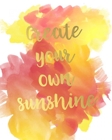 Be sure to snag your copy of this adorable Create Your Own Sunshine inspirational free printable wall art from Sparkles of Sunshine. Shine Quotes, Create Your Own Sunshine, God Encouragement, Sunshine Art, Printable Wall Art Quotes, Sunshine Quotes, Lettering Challenge, Printable Ideas, Free Printable Wall Art