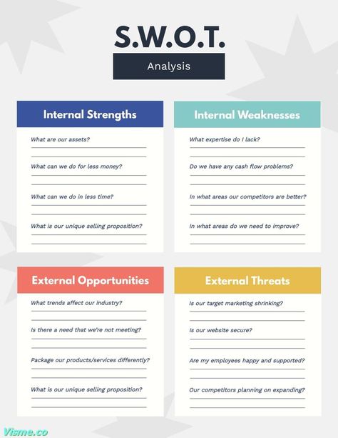 Swot Analysis Worksheet Template Visme How To Create A Marketing Plan, Personal Marketing Plan, Marketing Plan Outline, Marketing Plan Infographic, Leadership Development Activities, Swot Analysis Template, Small Business Marketing Plan, Marketing Strategy Template, Marketing Plans