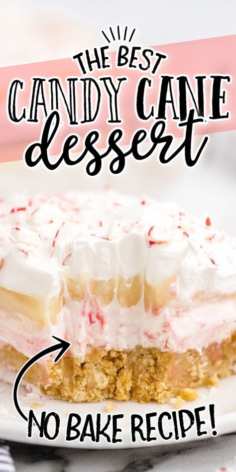 Candy Cane Dessert Candy Cane Kiss Cookies, Candy Cane Pie, Candy Cane Dessert, Candy Cane Recipe, Peppermint Recipes, Kiss Cookies, Peppermint Hot Chocolate, Holiday Dessert, Homemade Candies