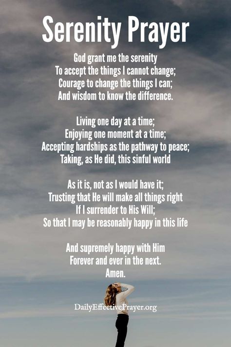 The Serenity Prayer - God Grant Me The Strength To Accept Change Full Serenity Prayer, Famous Prayers, Praying The Psalms, Serenity Quotes, Grant Me The Serenity, The Serenity Prayer, Floral Bible Verse, Beautiful Birthday Wishes, Effective Prayer