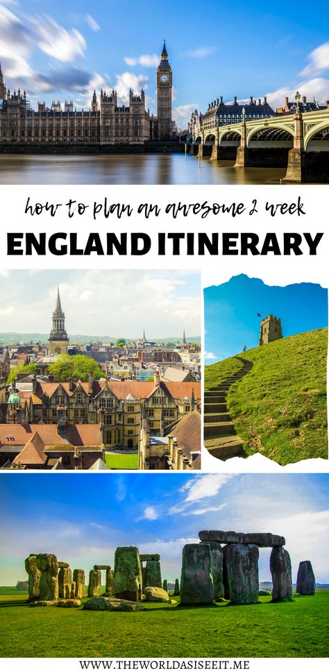 Trip To Uk Travel Tips, Great Britain Travel Itinerary, Planning A Trip To England, England Travel Itinerary, Top Things To Do In England, England Itinerary 2 Weeks, Uk Itinerary 2 Weeks, What To Do In England, Where To Go In England