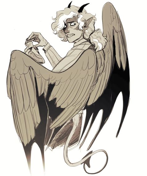 Origins Wilbur, Wilbur Soot Fanart, Species Ideas, Winged People, Bird People, Hybrid Art, Unlikely Friends, Character Base, Reference Art