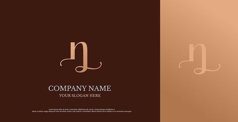 Nl Logo Design, Royal Frame, Vintage Monogram, Psd Icon, Monogram Logo, Design Vector, Vector Photo, Premium Vector, Graphic Resources