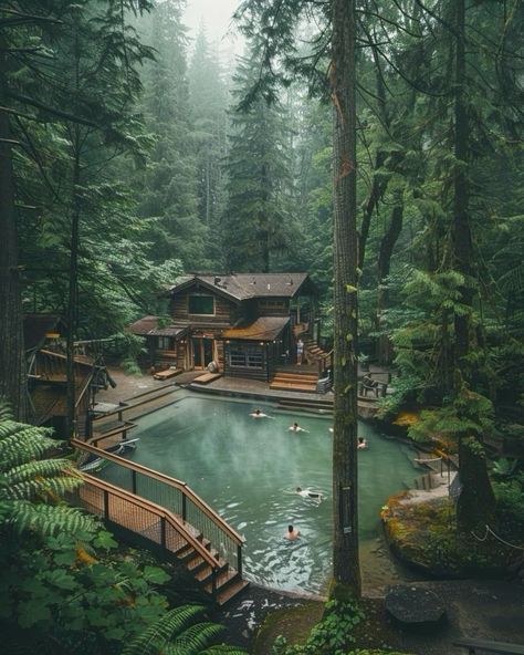 Mansion In Forest Aesthetic, Forest Honeymoon, California Landscaping, Diy Remodeling, Epoxy Countertops, Nature Retreat, Rustic Lake Houses, Dream Life House, House In Nature