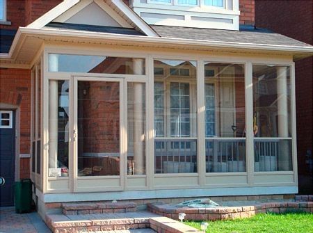 Porch To Sunroom Conversion, Tiny Sunroom, Porch To Sunroom, Eze Breeze Windows, Eze Breeze, Small Sunroom, Porch Enclosures, Screened Porch Designs, Sunroom Addition